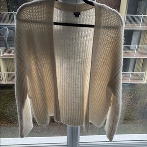 White cardigan from AERIE